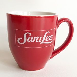 Sara Lee Bakery Deli Coffee Cup Mug Red